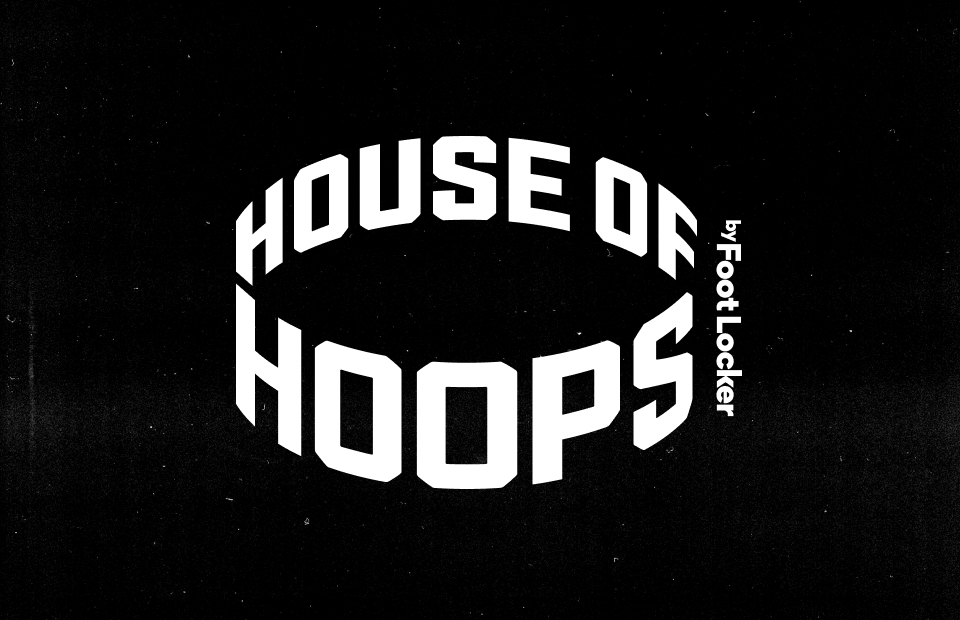 White House of hoops logo on black background