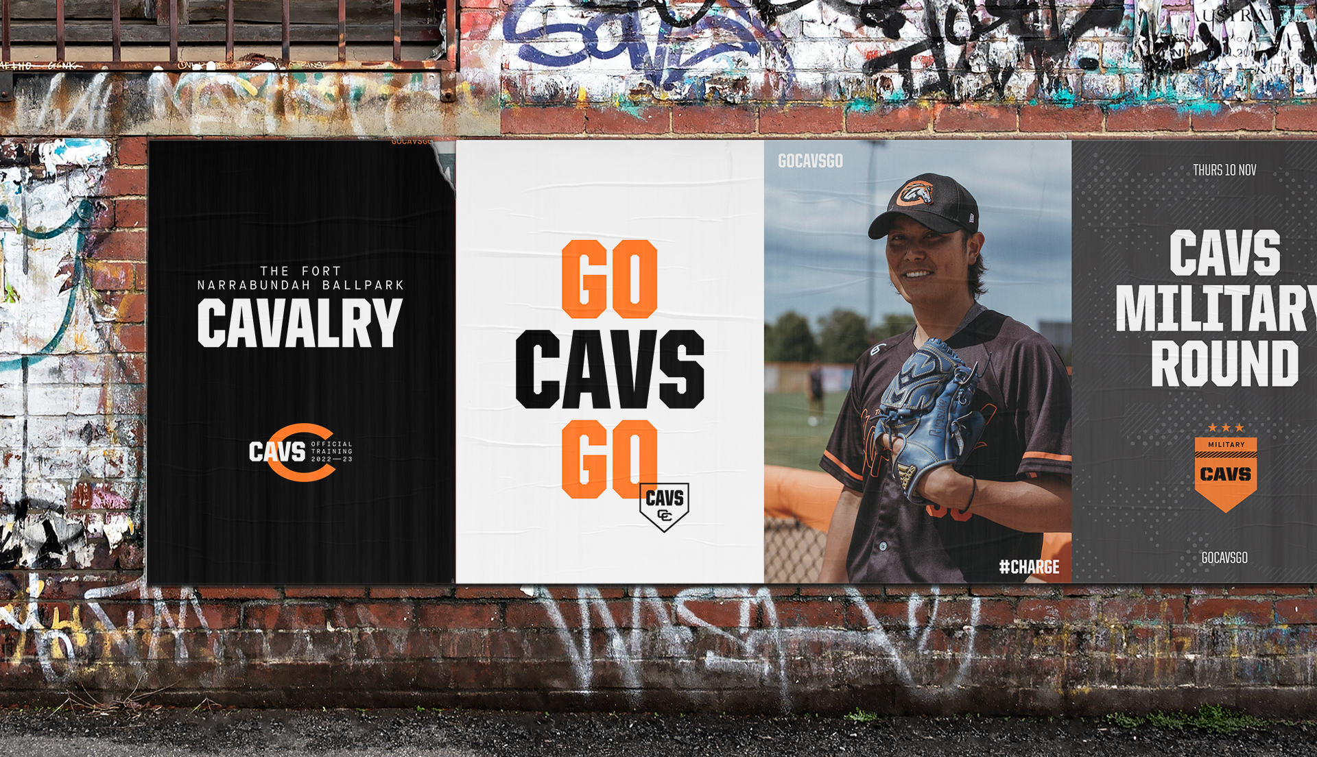 Canberra Cavalry baseball season campaign posters