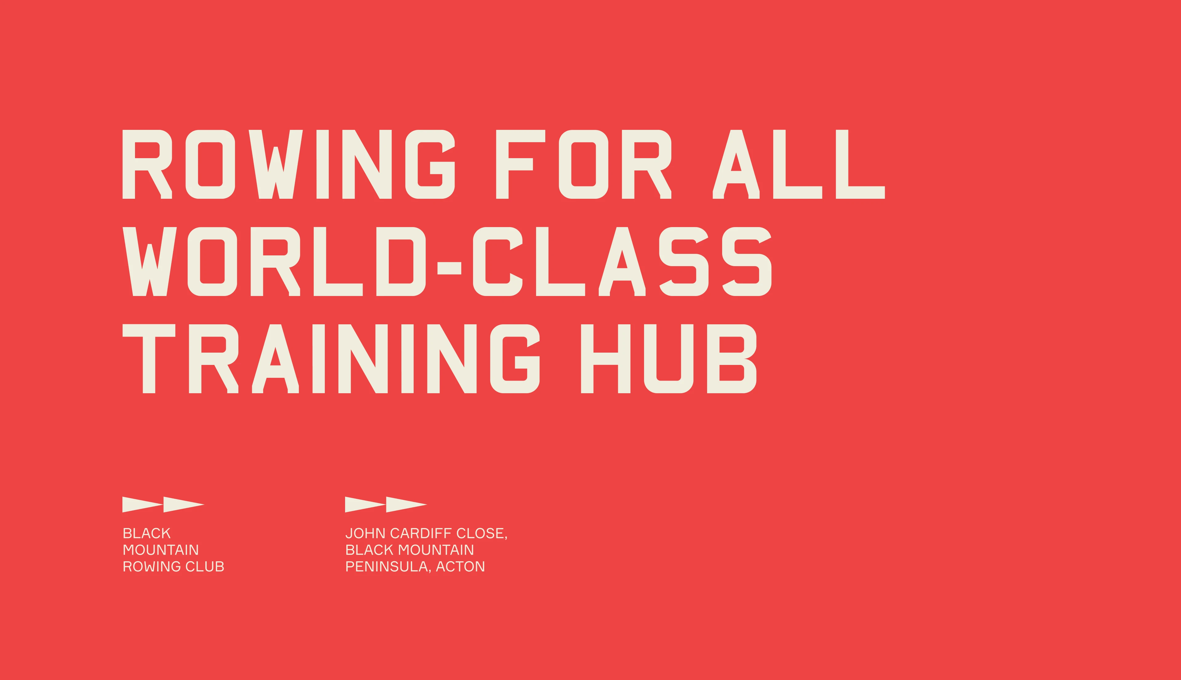 Rowing for all, world-class trining hub